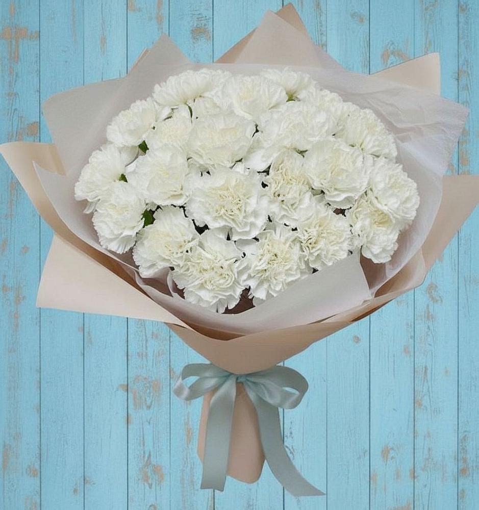 Букет цветов из: Гвоздики в Кара-Тюбе