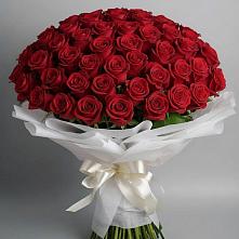 Букет 101 Красная роза Блэк Мэджик в Кара-Тюбе