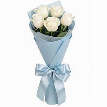 Букет 5 Белых роз Проуд в Кара-Тюбе