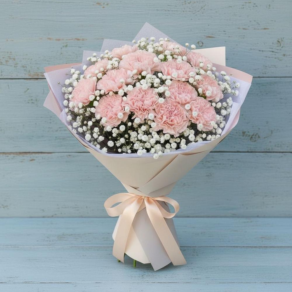 Букет цветов из: Гвоздики в Кара-Тюбе