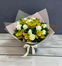 Букет цветов из:  Орхидеи и Розы в Кара-Тюбе