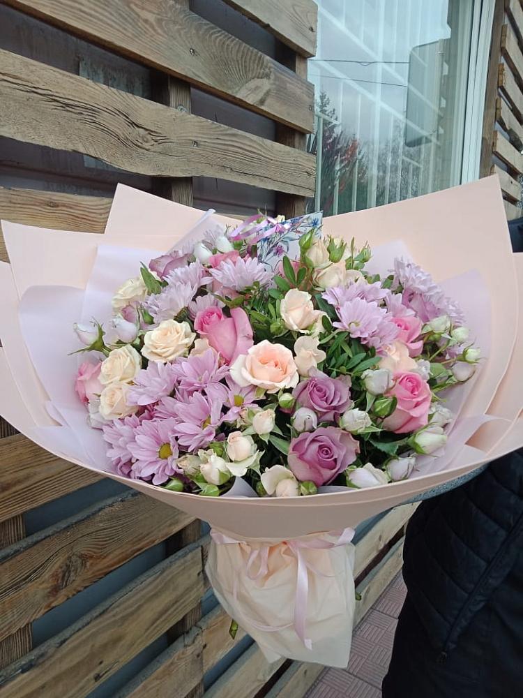 Букет цветов из: Розы и Хризантемы в Кара-Тюбе