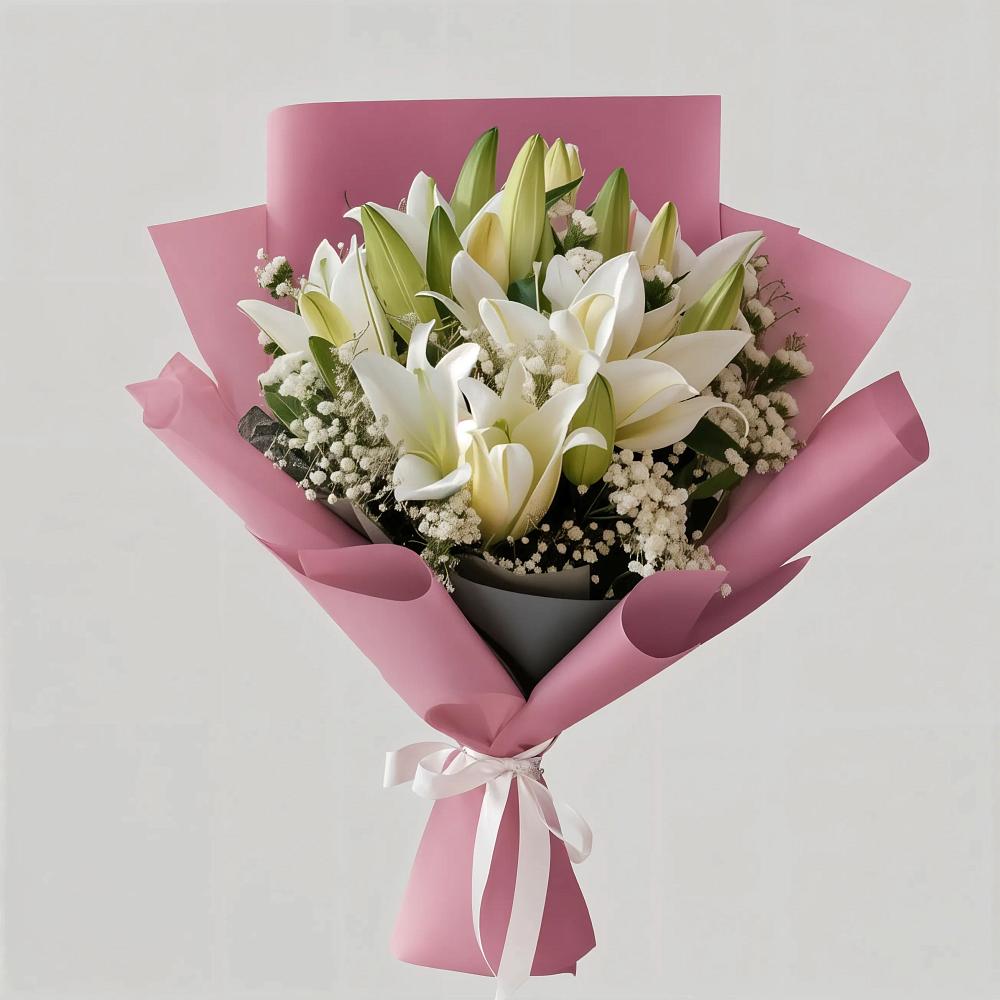 Букет цветов из: Лилии в Кара-Тюбе
