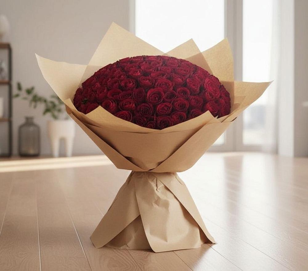 Букет 101 Красная роза в Кара-Тюбе