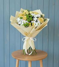 Букет цветов из:  Хризантемы и Розы в Кара-Тюбе