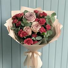 Букет цветов из:  Гвоздики и Розы в Кара-Тюбе