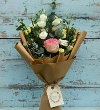 Букет цветов из:  Розы и Лизиантусы #REPLACE_PRED# Кара-Тюбе