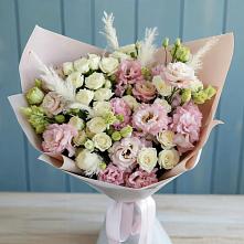 Букет цветов из:  Альстромерии и Розы в Кара-Тюбе